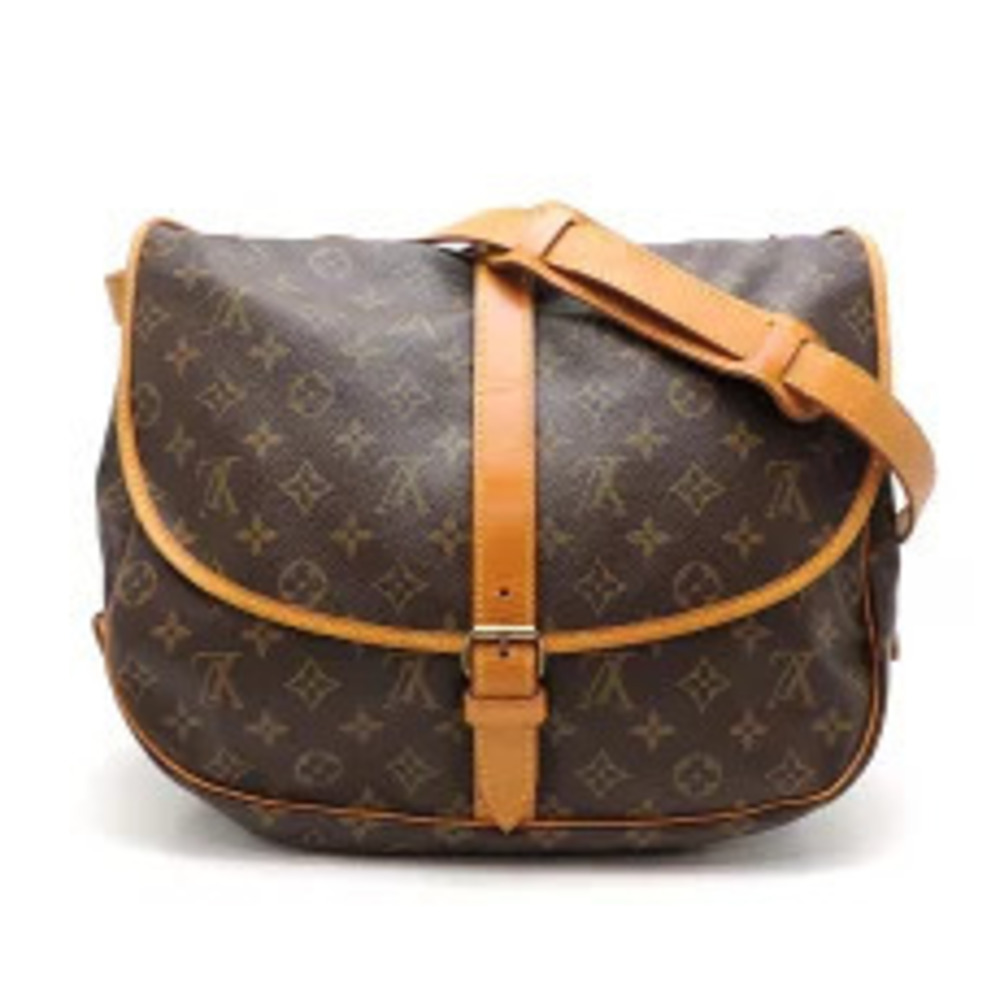 Louis Vuitton Saumur Shoulder Bag Monogram Brown